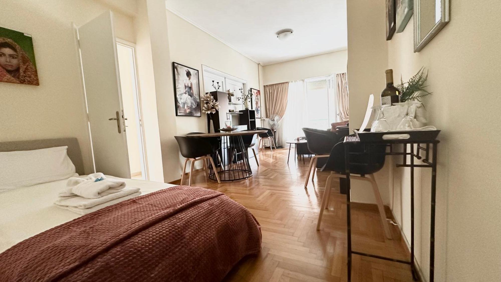 Harokopio Apartment In Aten Exteriör bild